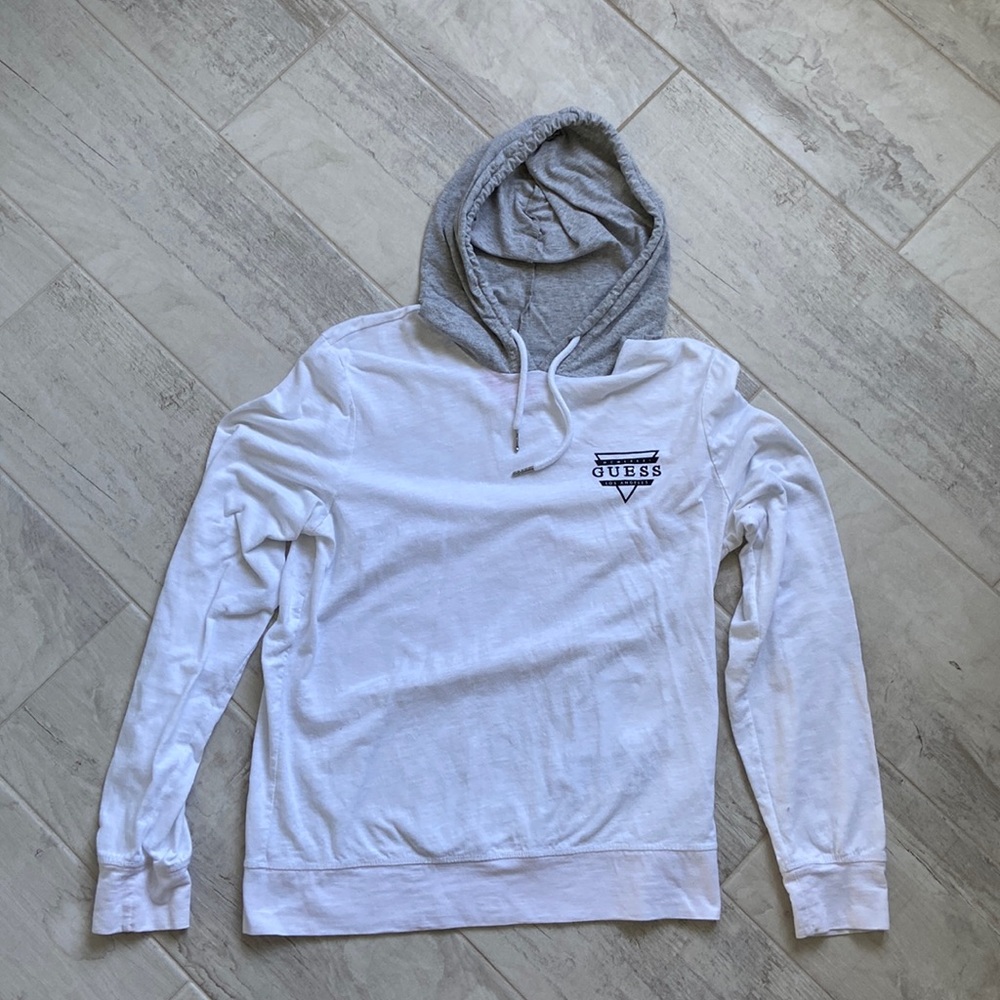 Guess long sleeve t-shirt with hood.